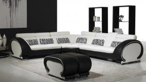 canapé noir et blanc design 11