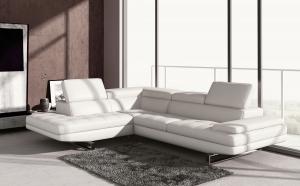 canapé d'angle design en cuir