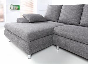 canapé d'angle tissu gris 10