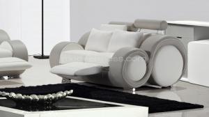 canapé design gris et blanc 3