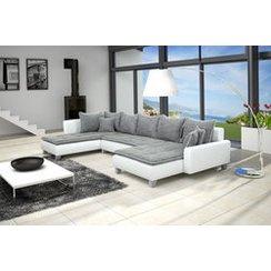 canapé design gris et blanc 10