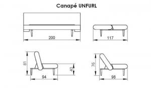 canapé lit design unfurl 5