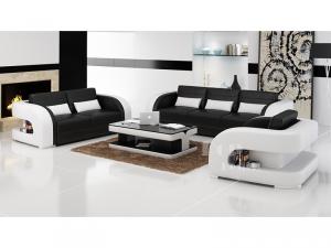 canapé design noir et blanc 5