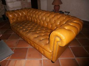 canapé chesterfield cuir occasion 9