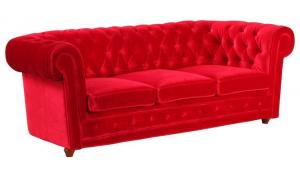 canapé chesterfield convertible rouge 15
