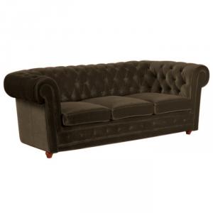 canapé chesterfield velours taupe 20