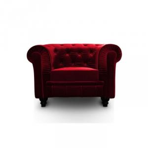 canapé chesterfield velours rouge 8