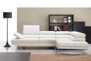 canapé d'angle cuir blanc design 13