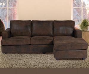 canapé d'angle cuir marron vieilli 13