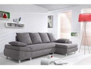 canapé d'angle design tissu rubik gris 11