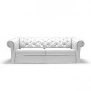 canapé chesterfield convertible cuir blanc 14