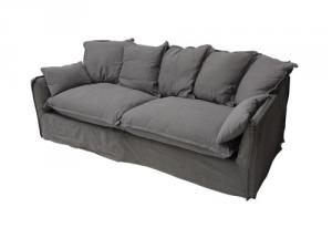 canapé en lin gris 4