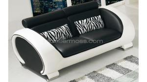 canapé noir et blanc design 15