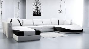 canapé design cuir blanc 13
