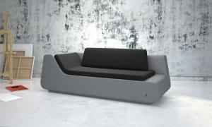 canapé design gris