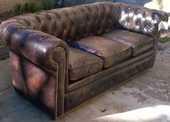 canapé chesterfield convertible d'occasion 8
