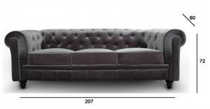 canapé chesterfield convertible d'occasion 18