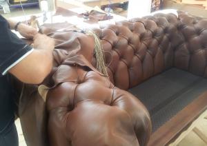 canapé chesterfield convertible cuir 9