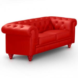 canapé chesterfield convertible rouge 19