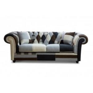 canapé chesterfield tissu patchwork 6