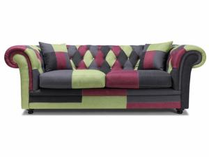 canapé chesterfield tissu patchwork 14