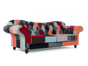 canapé chesterfield tissu patchwork 17