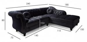 canapé chesterfield velours taupe 4