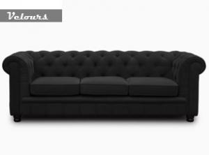 canapé chesterfield velours blanc 14