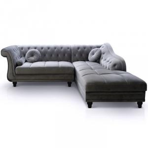 canapé chesterfield velours blanc 20