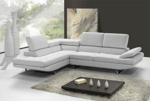 canapé d'angle cuir blanc design 15