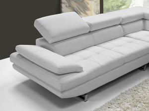 canapé d'angle cuir blanc design 16
