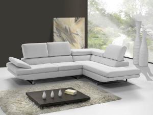 canapé d'angle cuir blanc design 17