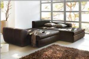 canapé d'angle cuir marron vintage 11