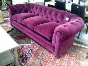 canapé chesterfield velours 4
