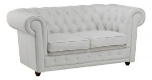 canapé chesterfield convertible cuir blanc 18